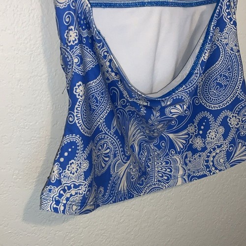 Athena for Eddie Bauer blau Tankini Oberteil Größe 12 - Bild 6 von 13