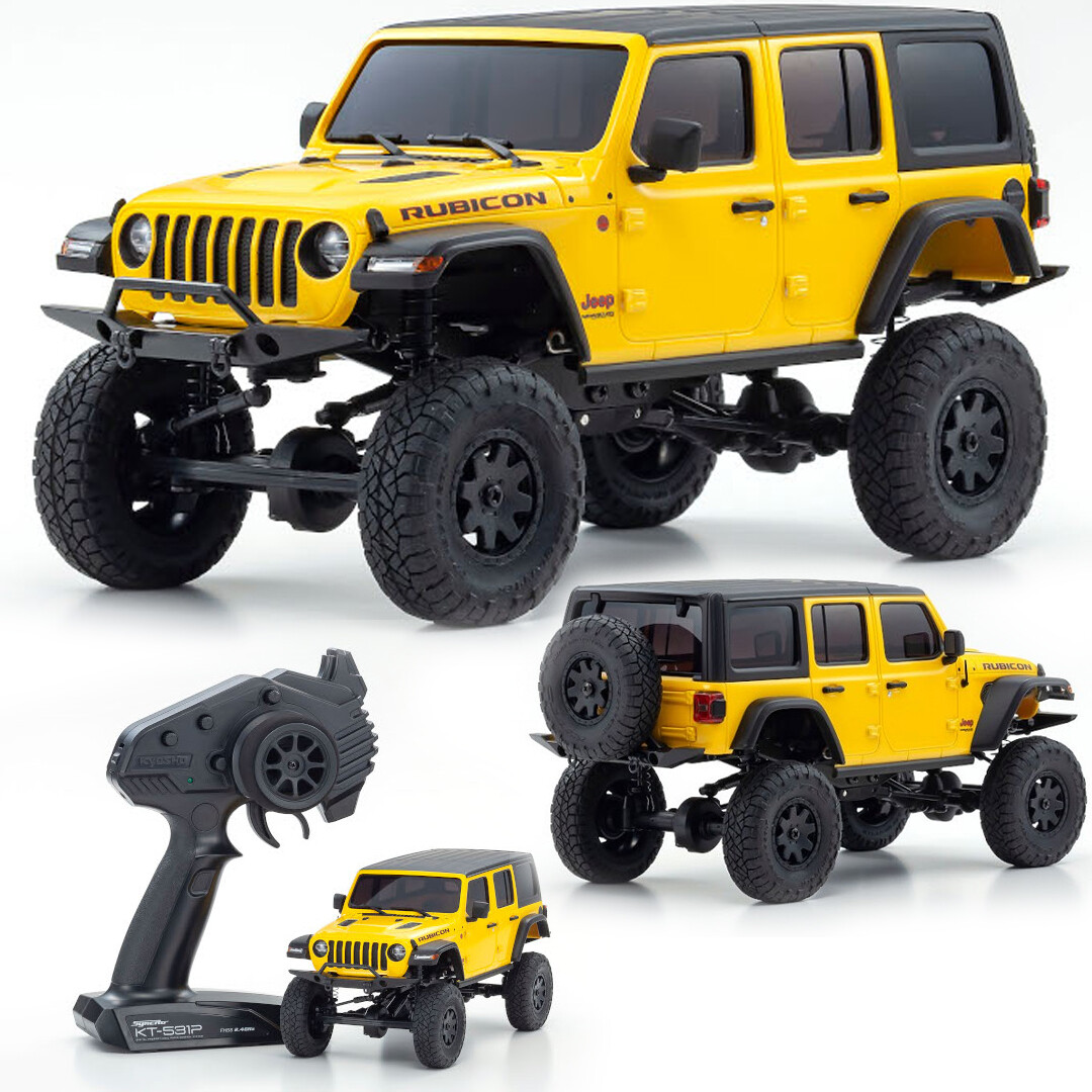 NEW Kyosho Mini-Z 4X4 Wrangler Rubicon HellaYella Yel RTR Crawler FREE US  SHIP