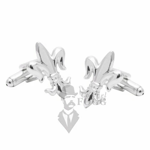 Gemelli in argento con smalto per uomo