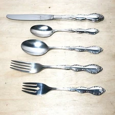 Wm Rogers MFG CO. Original Rogers Place Setting Vintage 5 Piece Extra Plate 