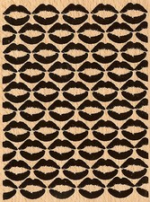 Valentine Kisses Galore Backgroud Wood Mounted Rubber Stamp STAMPENDOUS R219 New
