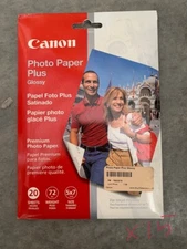 Canon Photo Paper Plus - Glossy -  5x7 - 20 sheets (7980A019)