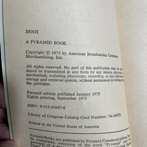 2 - Benji & For The Love Of Benji, Vintage Paperback Books Joe Camp 1975 & 1977 - Picture 4 of 6