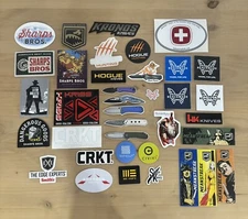37 All Knives Stickers Shot Show Hogue Spyderco Benchmade Buck Civivi ETS HK Etc