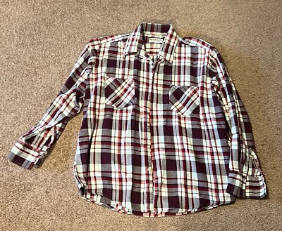 The Highlander Flannel by Bud Berma Flannel Shirt Size Large Ladies Plaid