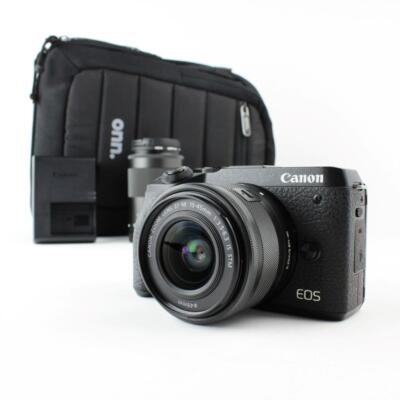 Canon EOS M6 15-45mm & 55-200mmレンズ Amazon.com : Canon EOS M6 Lens Kit Black : Electronics