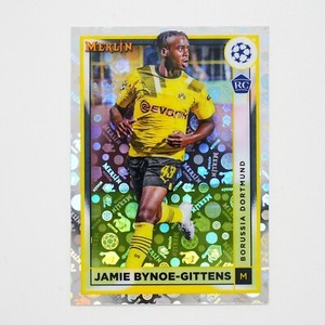 JAMIE BYNOE-GITTENS 2022-23 TOPPS MERLIN UEFA REFRACTOR #31 RC