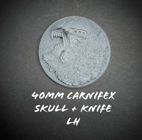 Warhammer 40K 40mm, 60mm, Scenic hero bases, space marine Bases unpainted. - Picture 19 of 19