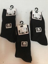 3 Pair BOY  s FORMAL DRESS SOCKS Universal HOSIERY Inc Black Size 6-8 APO-118  4 