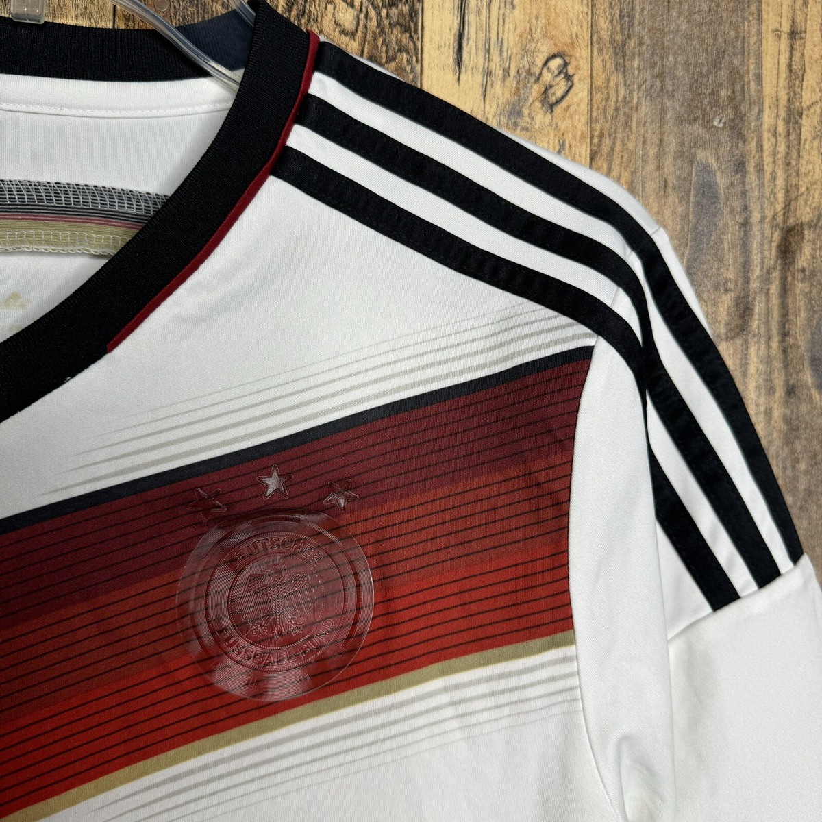 Germany 2014 WC Home Soccer Jersey Adidas G75073 Men's Sz M | eBay