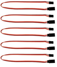 Apex RC Products JR Style 12" / 300mm Servo Extension - 5 Pack #1014