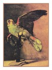 Impressionist Van Gogh's Parrot Birds Counted Cross Stitch Chart Pattern