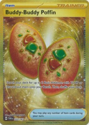 1x Buddy-Buddy Poffin - 223/167 - Hyper Rare NM-Mint Pokemon SV06 - Twilight Mas