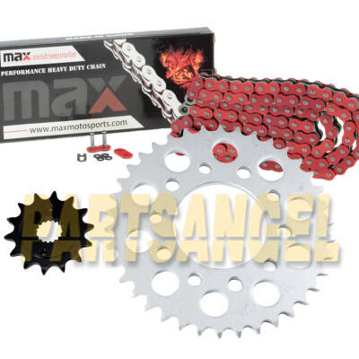 Red O-Ring Drive Chain & Sprockets Kit For 2004-2010 Honda CRF250 R CRF250R