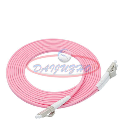 2M Duplex OM4 Multimode 3.0mm LC UPC to LC UPC Fiber Optic Patch Cord Cable #E1