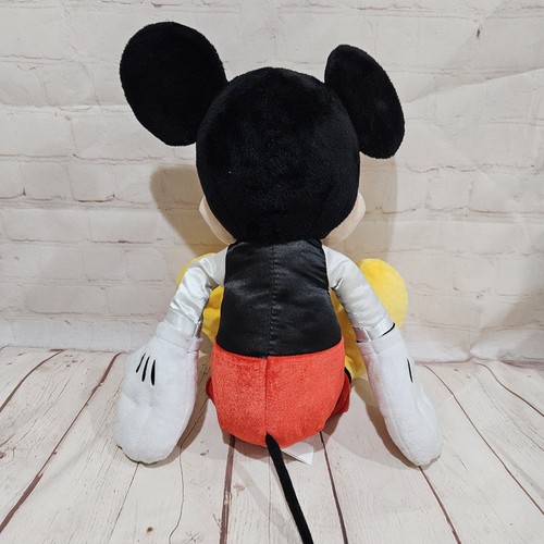 Disney Mickey Mouse Peluche Grande 2016 22" - Corbata Roja Chaleco Negro - Imagen 2 de 3