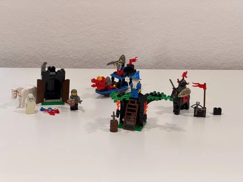 4 Vintage LEGO Castle Sets - 6034, 6020, 6018, 6009 - 99% complete