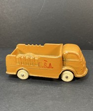 Vintage Auburn Rubber Toy USA Army Open Back Truck Made In USA