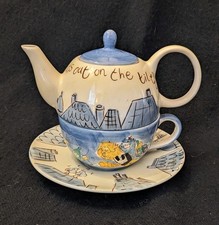 Beth for Wittard of Chelsea Teapot for 1 Set. Cats Out In The Tiles VGC