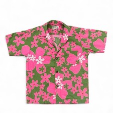 True Vintage 1960s HOOKANO Hawaii Mod Floral Aloha Shirt