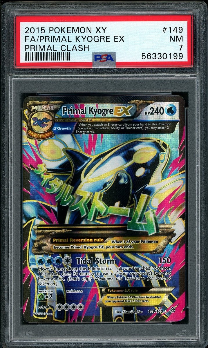 2015 Pokemon XY Primal Clash Kyogre EX FULL ART #149 PSA 7 NM | eBay