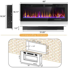 Bossin Electric Fireplace Recessed and Wall wx6UB-iWvTCTcVgJXIDyqQsTD8mU7mBs