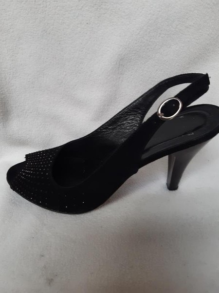 Women Carlos Santana Heels Black Suede 37