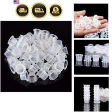 Tattoo Ink Cups 300PCS 14mm Medium Tattoo Pigment Cups Disposable Plastic Tat...