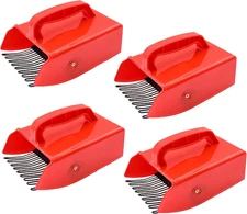 Berry Picker, 4 Pack Berry Pickers and Rakes with Metallic Comb and Ergonomic Ha