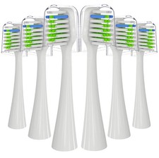 Replacement Toothbrush Heads for Waterpik Complete Care 5.0 9.0, 6 Count White