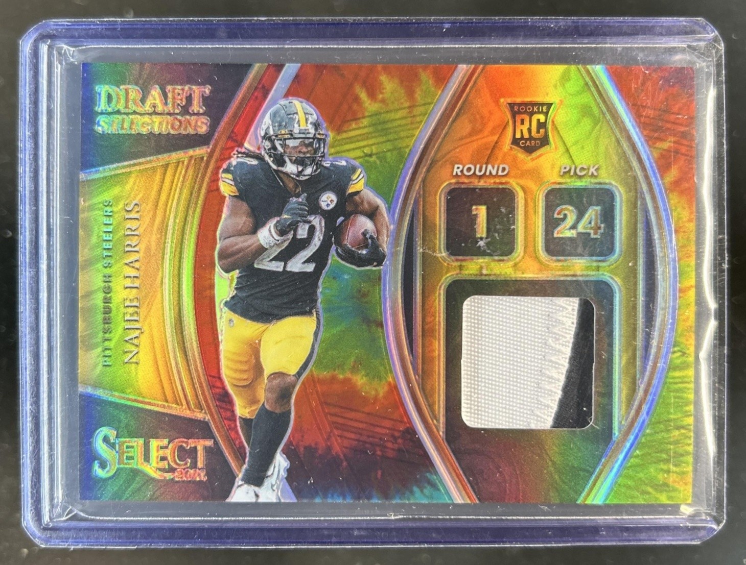 Najee Harris Panini Select Draft Selections Memorabilia #DSNHA Tie-Dye