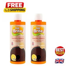 Revolutionary Hob Cleaner 2X250ml - Antibacterial Lemon Scent Cream Formula 19.98 per litre