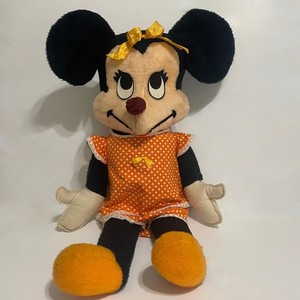 Vintage MINNIE MOUSE Plush Walt Disney Productions California Stuffed Toy