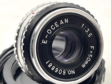 E - Ocean Enlarger lens, M39, 50mm, f3.5 in bubble case, nice glass