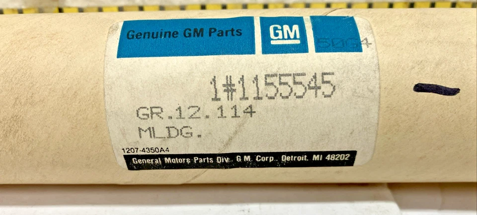 Nuevo OEM GM RH/LH Panel Trasero 1/4 Borde Negro 1155545 1980-82 Buick Riviera (Bin94) Foto 4 de 4