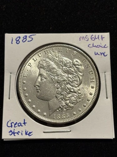 1885 Morgan Silver Dollar UNC CHOICE HIGH GRADE Great Detail, Good Strike