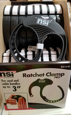 🔴(LOT 0F 25) NSi RCC-3-25 Large Ratcheting Cable Clamp 1-3" Black‼️