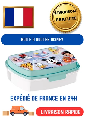 Boîte à Goûter Disney Neuve Enfant Fille Garçon École Lunch Box Cadeau Princesse - Photo 1/2
