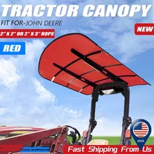 Tuff Top Tractor Canopy 52" X 52" For John Deere  2" x 2" or 2" x 3" ROPS RED