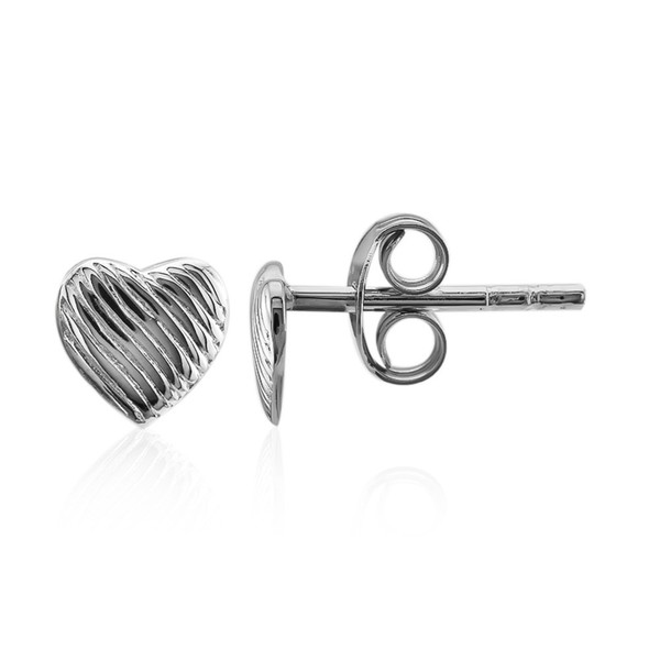 Cavill Silberohrringe Damen Herz 5Mm 925 Sterling Silber Echtschmuck-image
