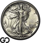 1943-S Walking Liberty Half Dollar 90% Silver About Uncirculated