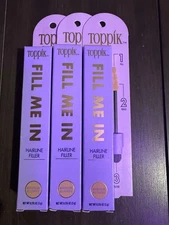 Toppik Fill Me In Hairline Filler Wand, MEDIUM BLONDE, 0.176 oz 3 Pack New Brows