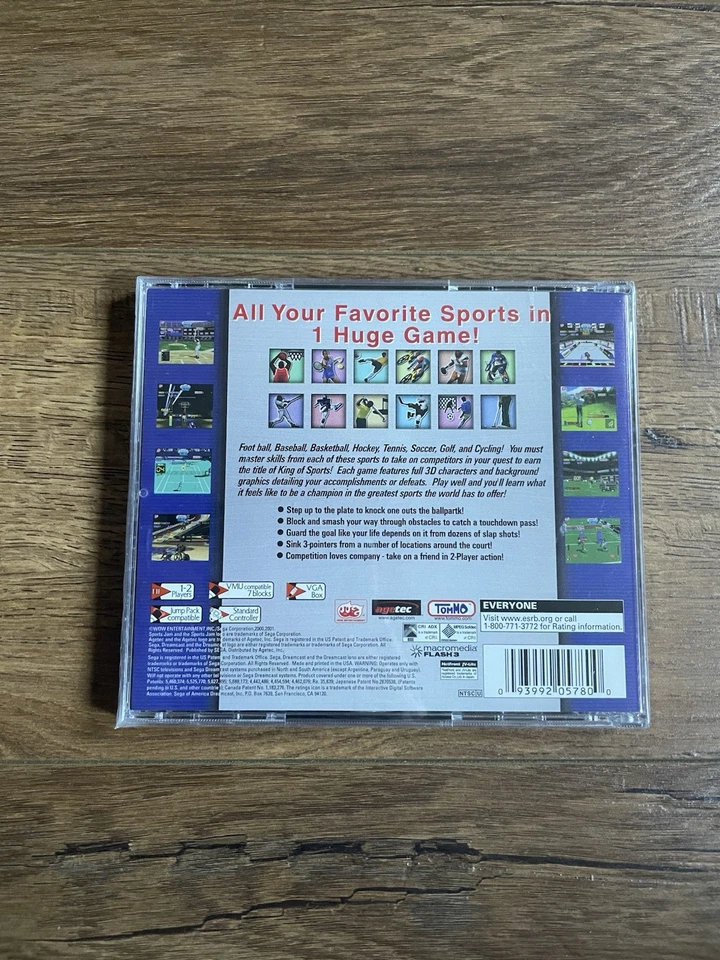 SPORTS JAM Sega Dreamcast, 2001 - NEW SEALED Fast Shipping ! - Image 2 of 4