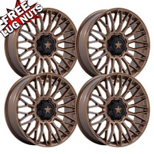 Set-4 Msa Offroad M50 Clubber 15x7 5x4.55x114.3 Matte Bronze 10mm Wheels 15