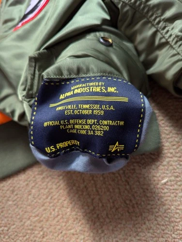 Alpha Industries MA-1 Bomber Jacket - USA Network COLONY Promo Gift - Men's M image 10