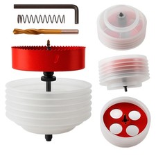 Bi-Metal Hole Saw for Recessed Lights 6-1/4 with Silicone Dust Bowl, Hole Saw...