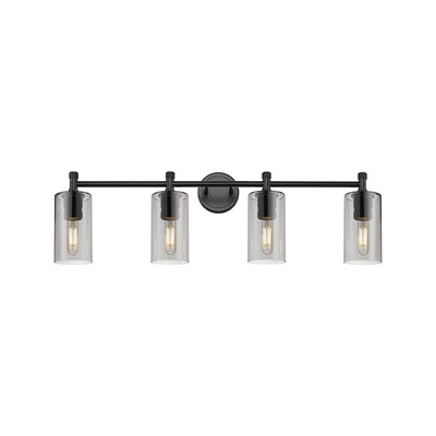 Innovations Lighting Crown Point 4-Lt 7'' Bath, MB/PSG - 434-4W-BK-G434-7SM