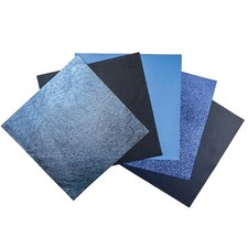 Dark Blue Leather Hide Sheets 5 Blue Scrap Leather Pieces Leather Sheets for ...