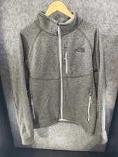 The North Face Men's Grey Full Zip Sherpa Lined Jacket Size XL