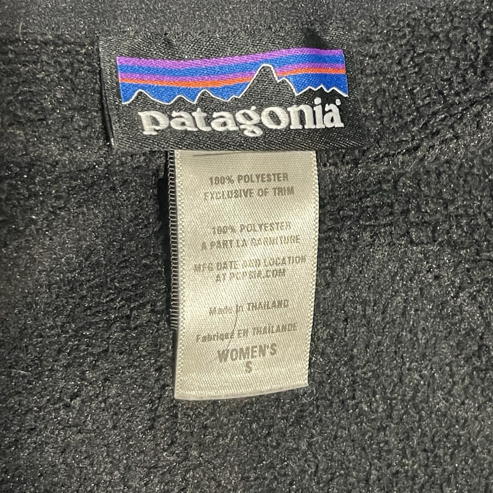 Patagonia Women’s Sz Small Better Sweater Button Up Coat Jacket Black 25655